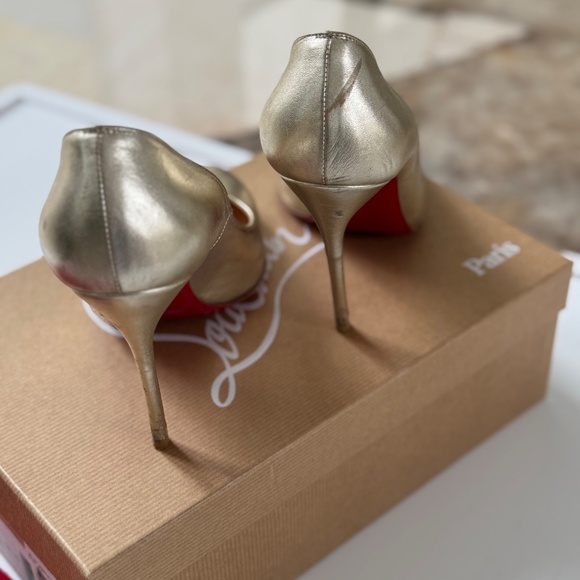 Gold  Louboutin 36.5 - Picture 5 of 5